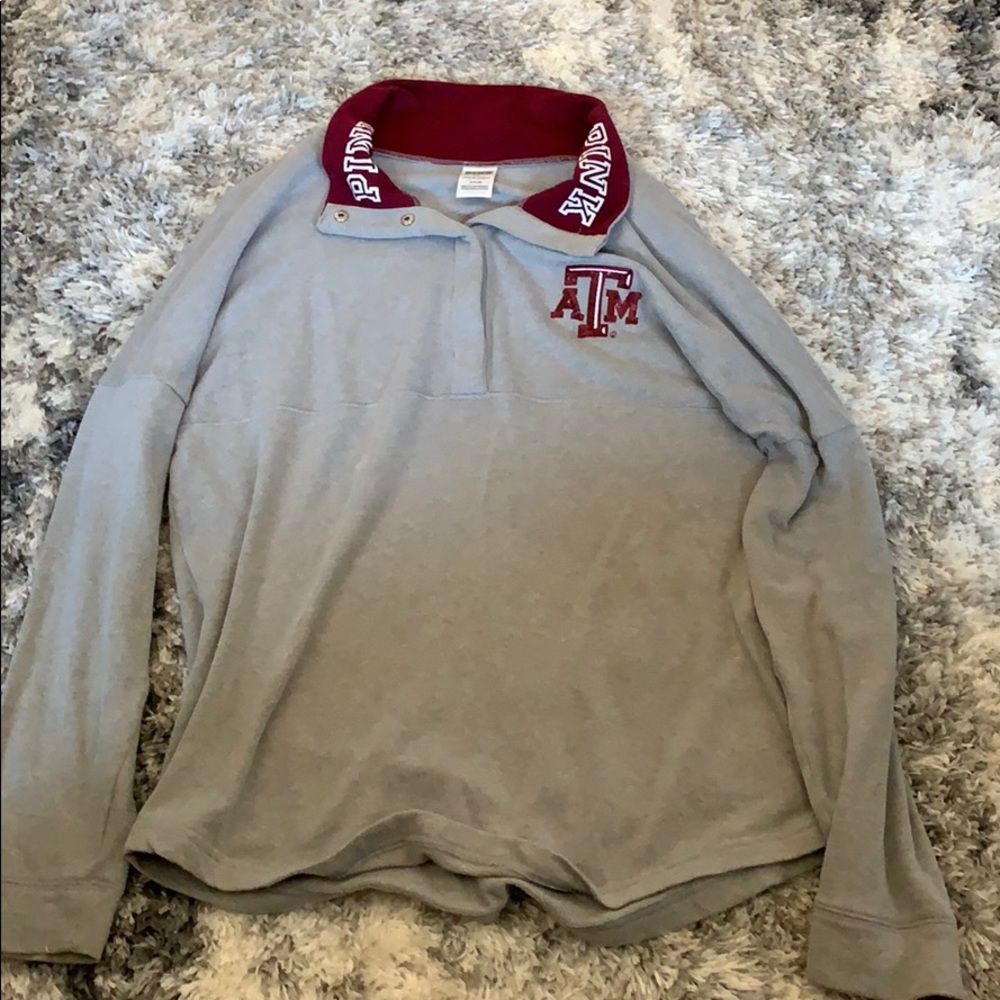 PINK Texas a&m pullover